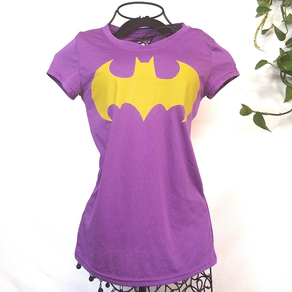 **SOLD** Purple and Yellow Batman Tee